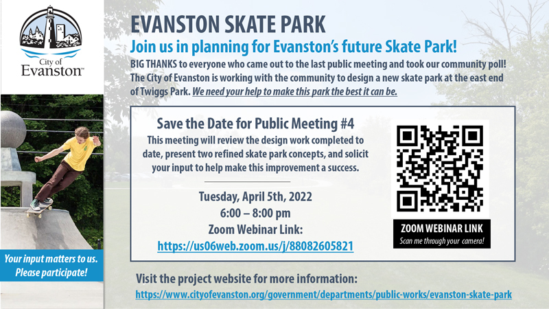 Skate Park Public Meeting flyer