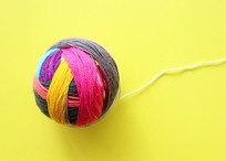 ball of yarn illustration 