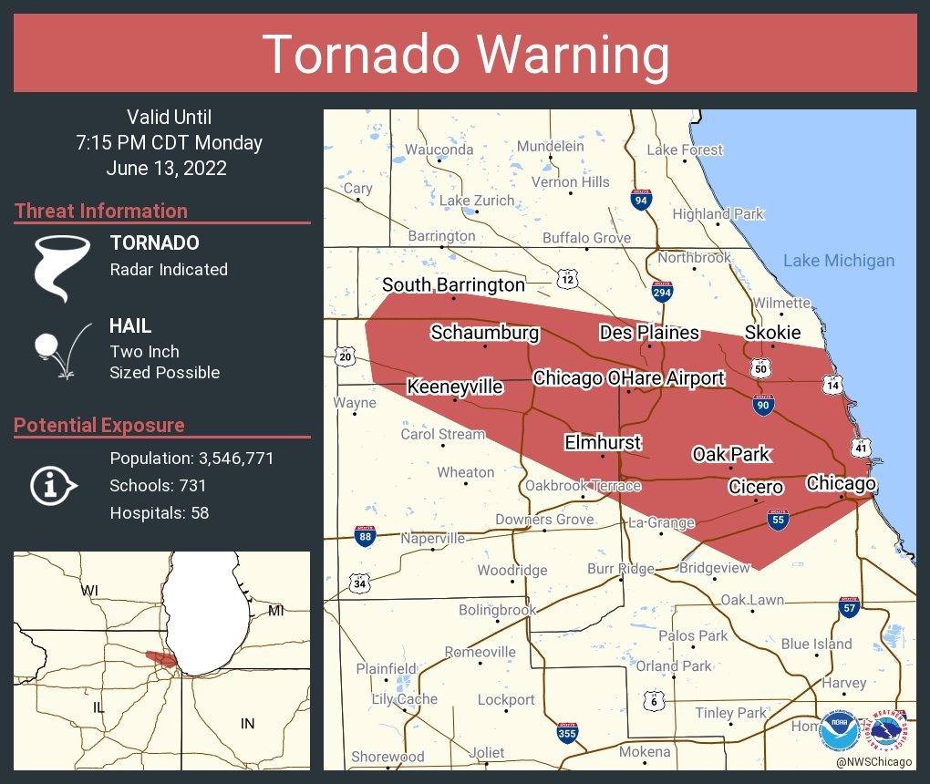 Tornado Warning - June 13, 2022