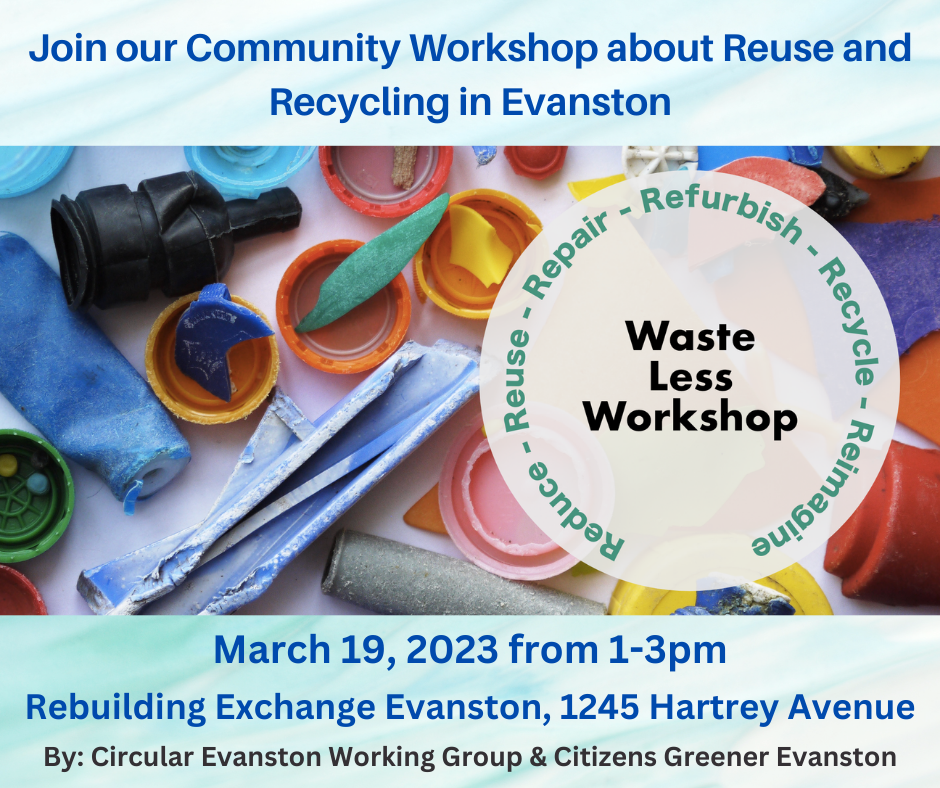 Waste less workshop - March 19 flyer