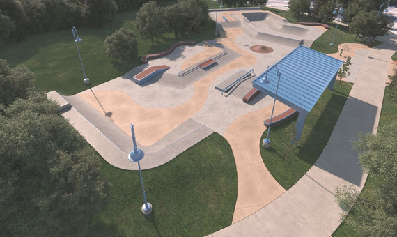 Skate park rendering