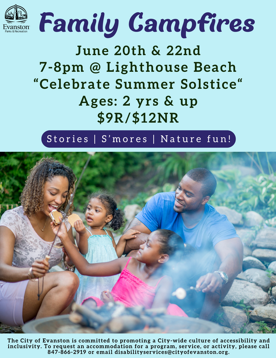 Family campfire poster