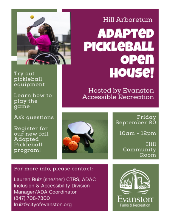 adapted pickleball open house