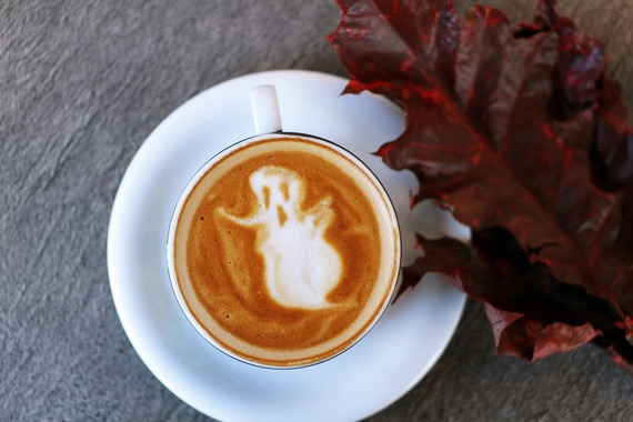 ghost in latte art