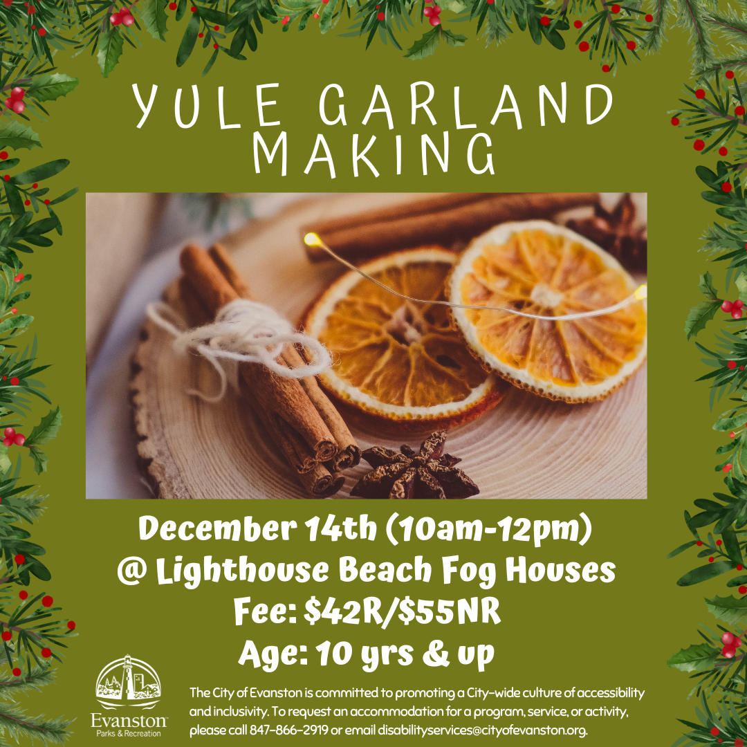 yule garland making