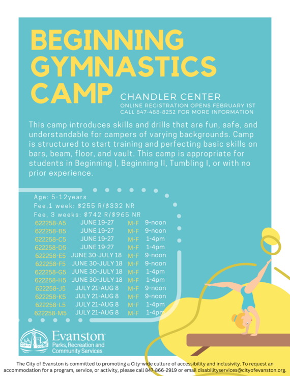 beginning gymnastics camp