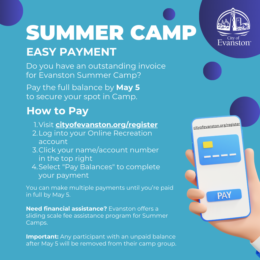 pay for camp by May 5