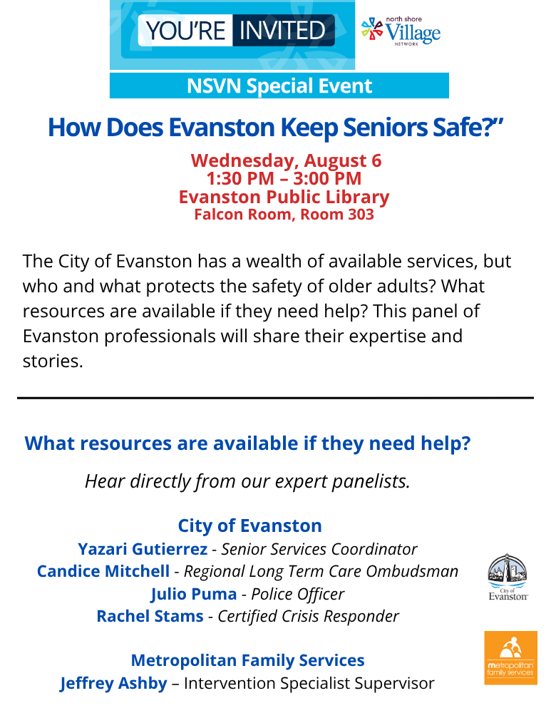 Keeping Evanston Seniors Safe