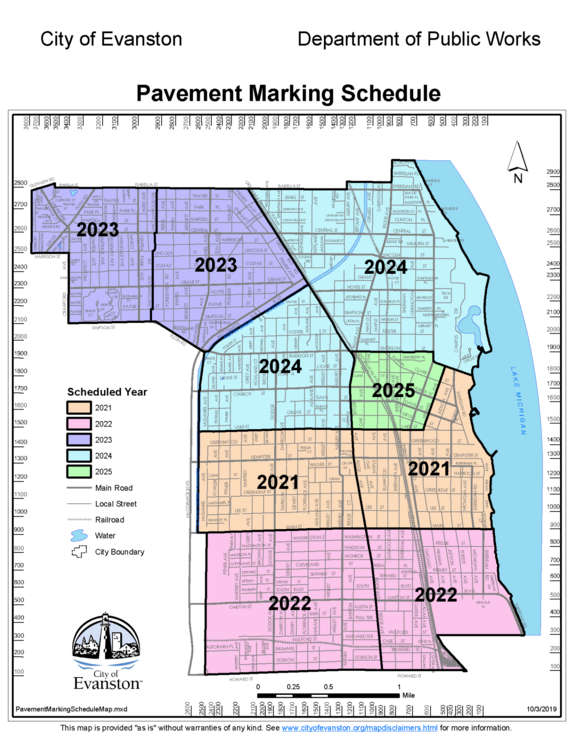 Pavement Marking Schedule