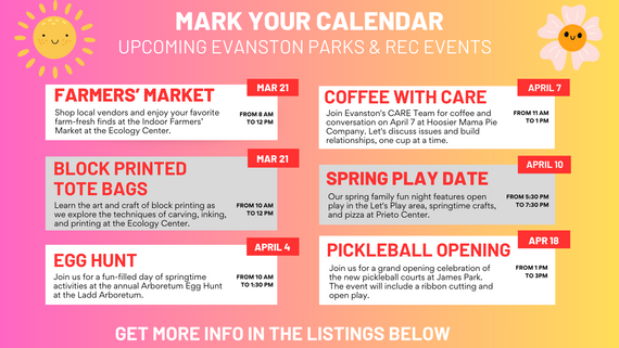 upcoming Parks and Rec events