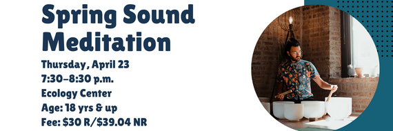 spring meditation class flyer