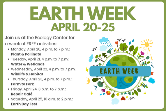 Earth Week activities flyer