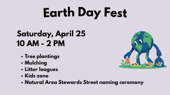 April 25 Earth Day Fest activities flyer