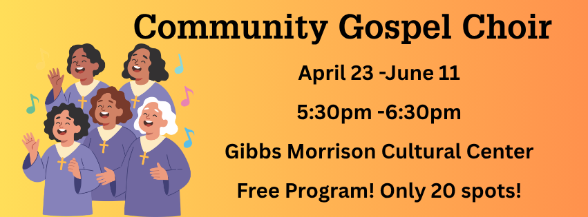 community gospel choir flyer