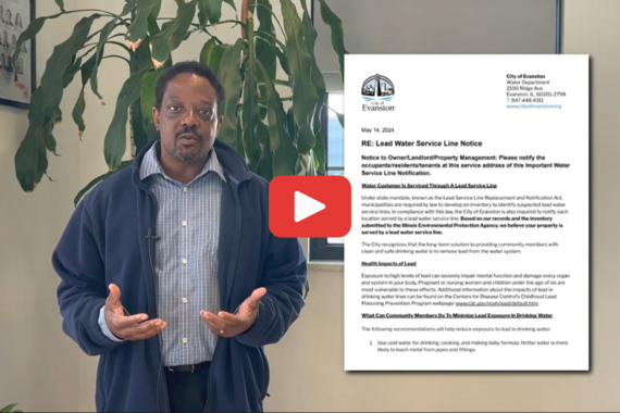 Still of Darrell King, Water Production Bureau Chief, with a play button overlayed