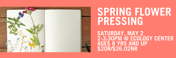 May 2 spring flower pressing flyer