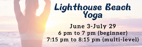 lighthouse beach summer yoga