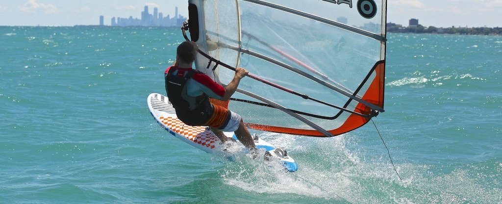 Windsurfer on Lake Michigan