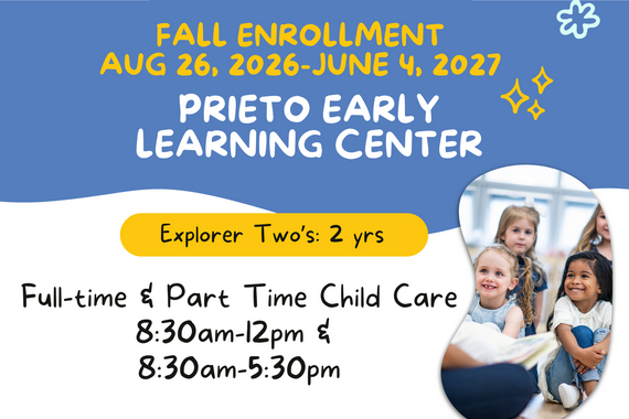 2026-27 Prieto Summer Program enrollment