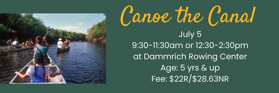 canoe the canal July 5