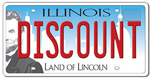 Benefit Access Logo with Illinois License Plate with word "Discount" on it