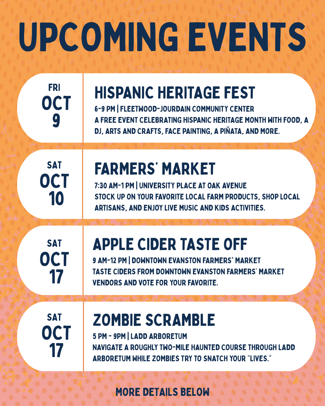 oct 9 2026 upcoming events