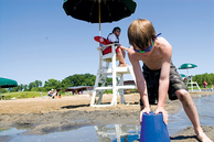 Independence Grove beach