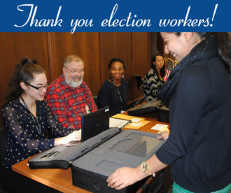 Thank you election workers!