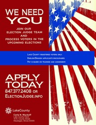 Election Judge Recruitment Poster
