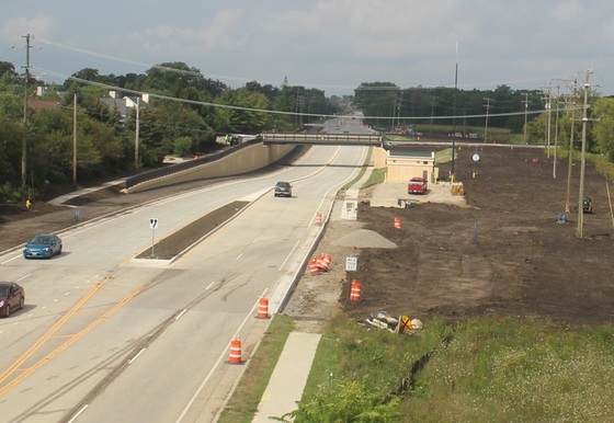 Washington St Underpass from Construction Cam Aug 29