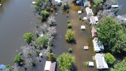Flooded homes