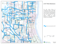 LCDOT map of plow routes