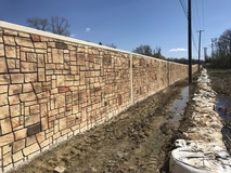 Newly Stained North Wall