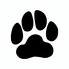 Dog paw print