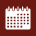 Custom Color Maroon Calendar