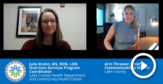 Video: Julie Krohn of Lake County Health Department Speaks about the WIC Program