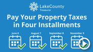 pay property taxes in four installments