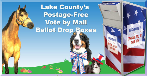 Lake County Postage Free Mailed Ballot Drop Boxes