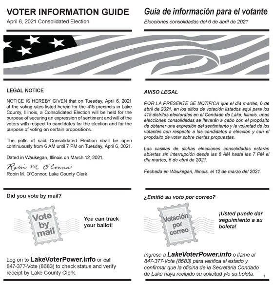 Voter Information Guide Available For April 6 Consolidated Election