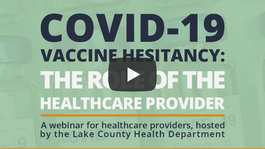 COVID-19 Vaccine Hesitancy Webinar