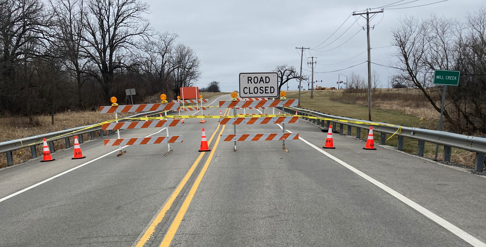 Emergency Closure Stearns School Road from Hutchins Road to Hunt