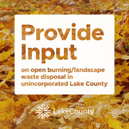 Provide Input on Landscape Waste