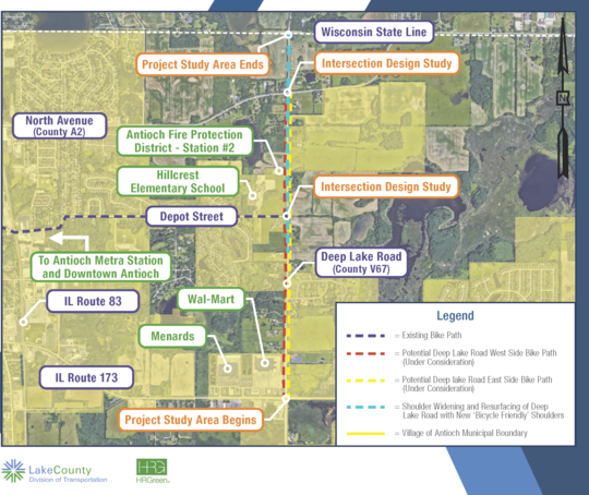 Deep Lake Road Project Map