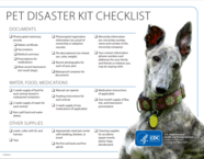 pet emergency checklist