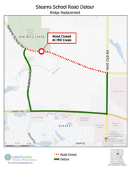 Stearns School Road closure