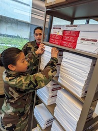 Young Marines volunteer at Treasurer's office