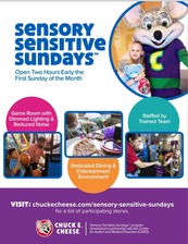 Chuck E Cheese Sensory Sensitive Sundays
