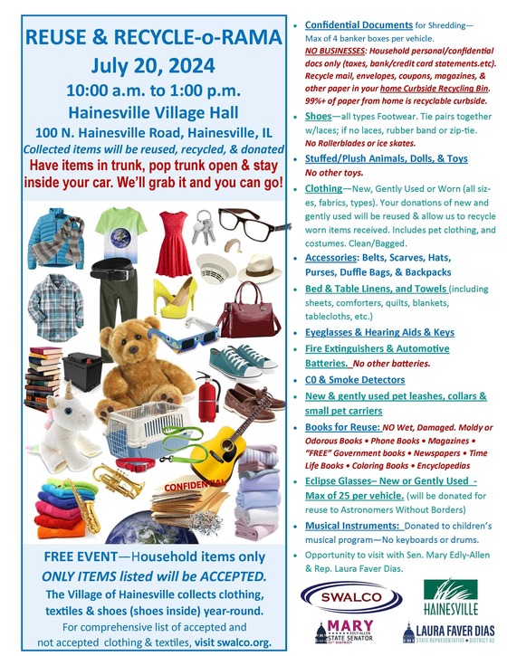 SWALCO Reuse-O-Rama Hainesville 2024 Flyer