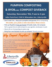 Pumpkin Composting_Compost Giveback November 9 2024 Libertyville SWALCO