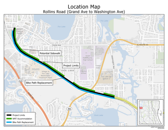 Rollins Road in Fox Lake